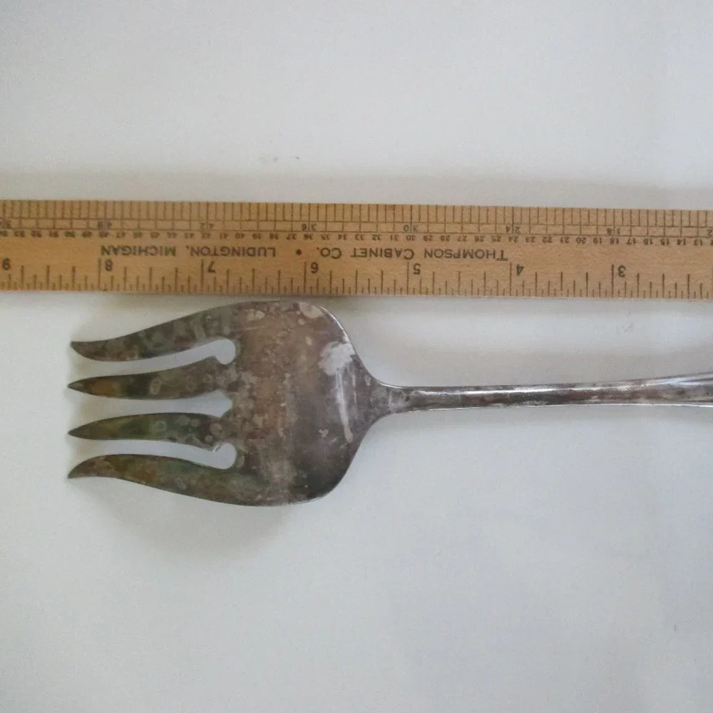 Antique Serving or Meat Fork Silverplate Oneida Canada